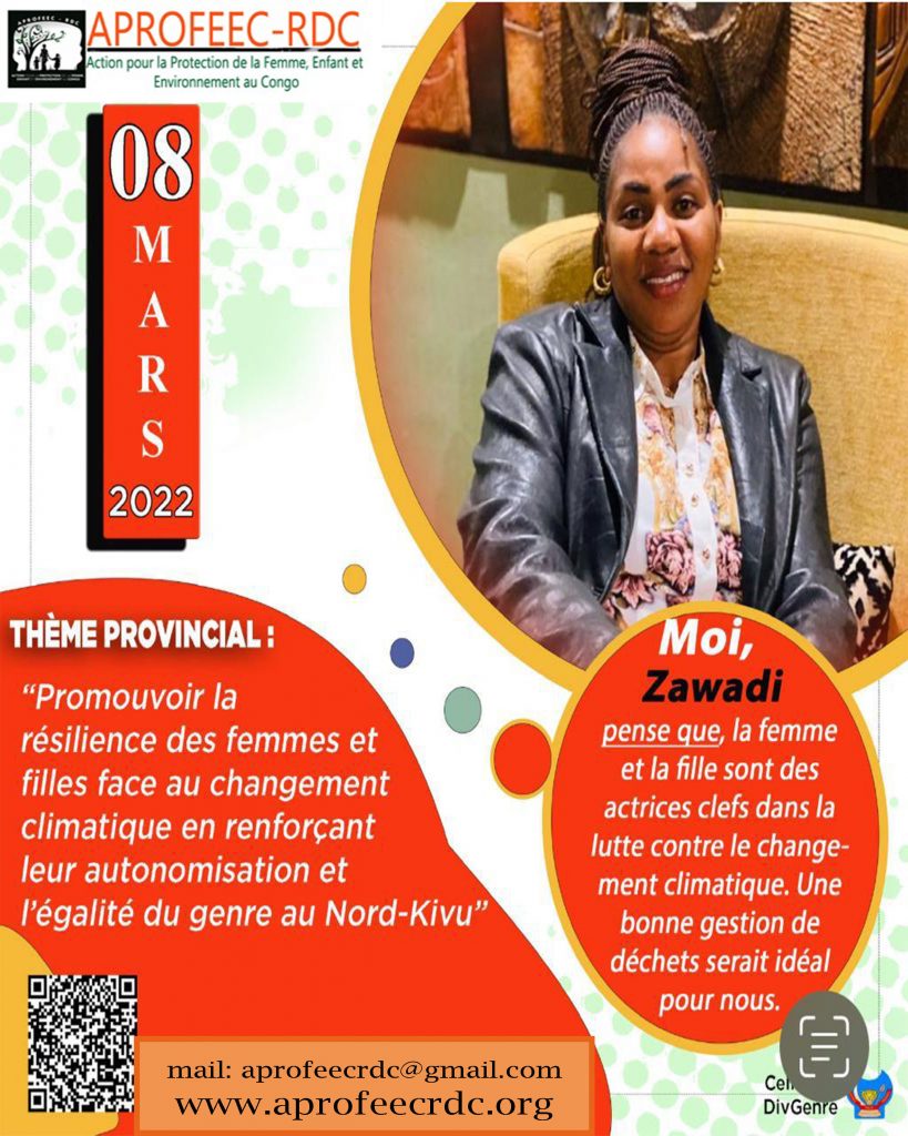Beni: Message de Mme Ursule Zawadi  pour le mois de la femme (08 Mars 2022)